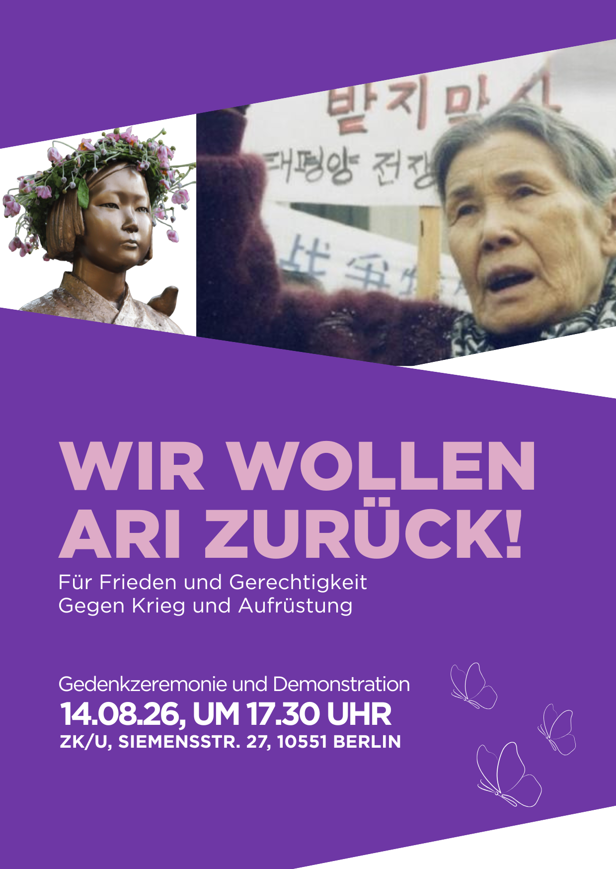Flyer Gedenkzug 14.08.2026